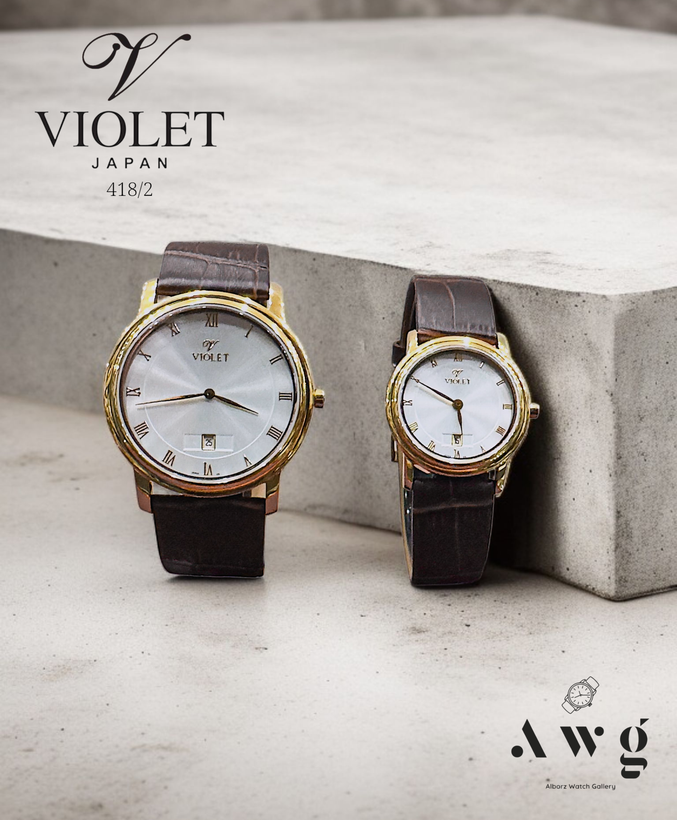 ساعت مچی ست (کاپل) Violet کد 418